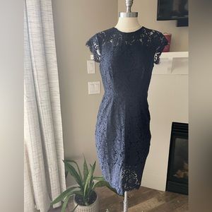 Lace Navy Dress